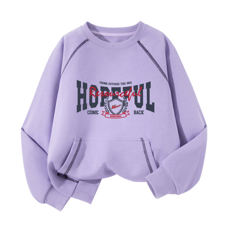 

Детский свитшот с круглым вырезом Moderate WARRIOR, светло-фиолетовый/h star