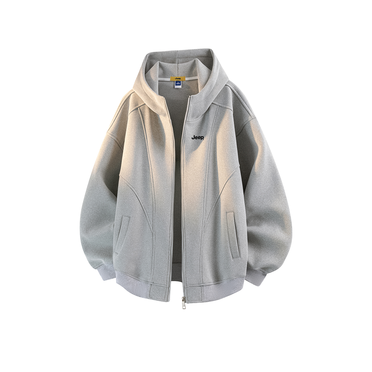

Толстовка Unisex Hooded Moderate Regular Jeep, heather серый