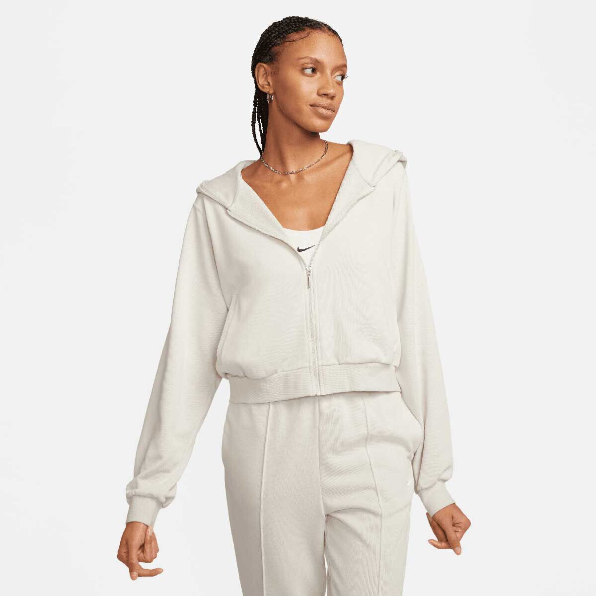 

Худи W NSW CHILL TERRY FULLZIP HOODY Nike, цвет Braun/Beige