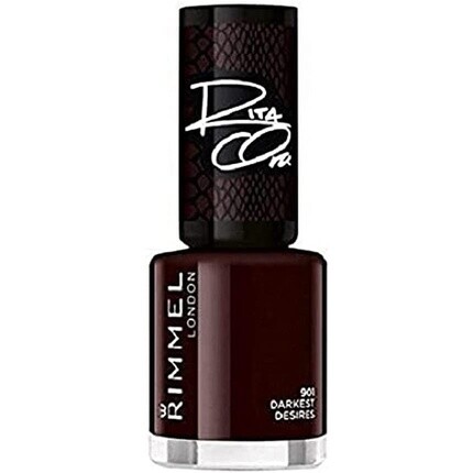 

Лак для ногтей London Rita Ora 60 Seconds Super Shine, 8 мл, цвет 901 Darkest Desires, Rimmel