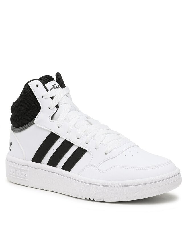 Кроссовки Hoops 3.0 Mid Classic Vintage Shoes adidas, белый — фото 2