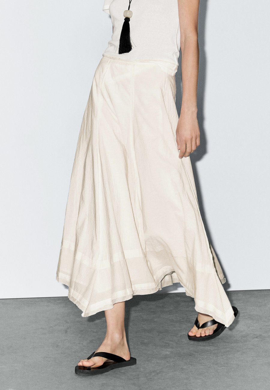 

Юбка Massimo Dutti MIDI WITH SEAM DETAILS, Beige