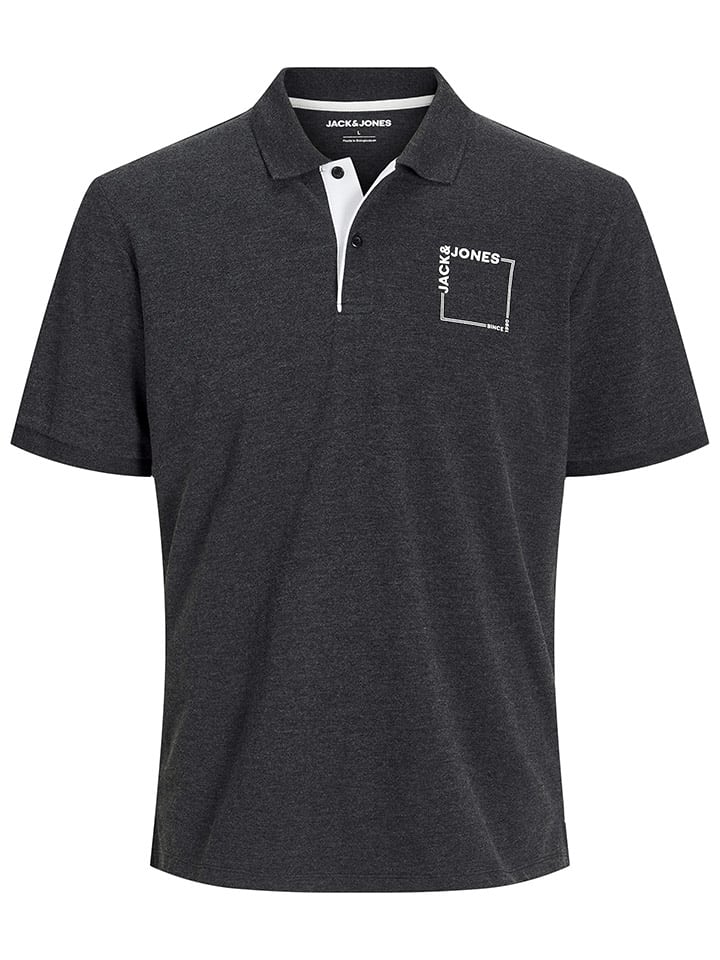 

Футболка поло Jack & Jones, антрацит