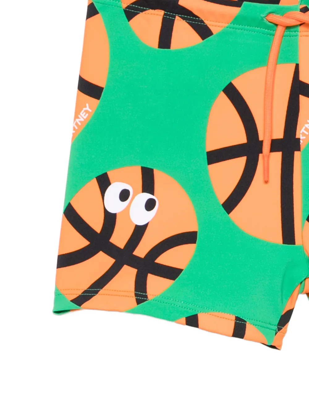 Плавки-шорты на завязках Stella Mccartney Kids, зеленый — фото 3