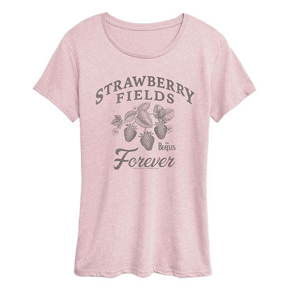 

Футболка с принтом The Beatles Strawberry Fields Forever Licensed Character, Heather Pink, Красный, Футболка с принтом The Beatles Strawberry Fields Forever Licensed Character, Heather Pink
