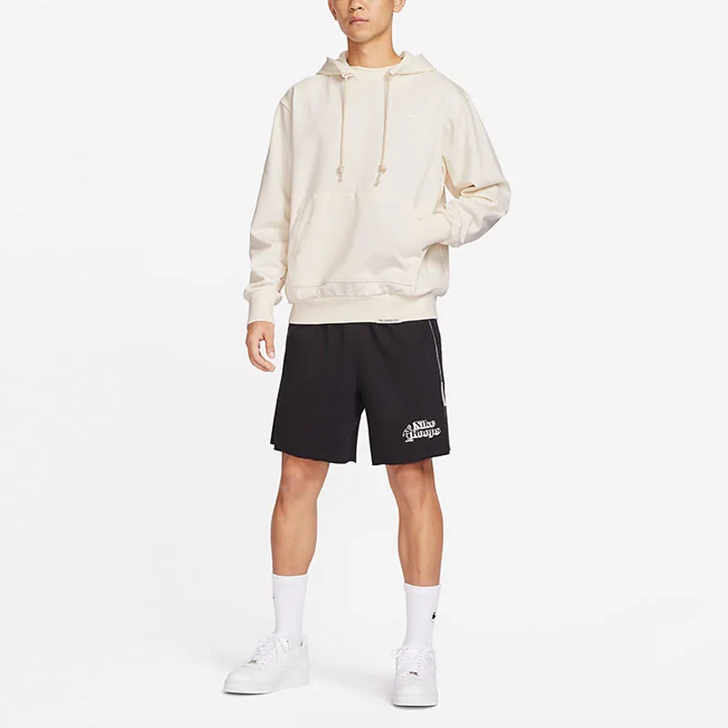 Nike Толстовка dri fit мужская светло-слоновой кости белая — фото 4