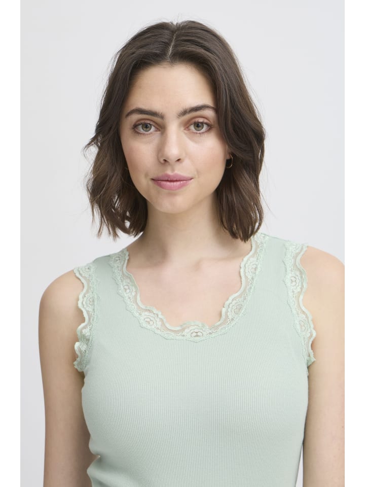 

Fransa Облегающая майка FRHIZAMOND цвета «Морозно-зеленый»