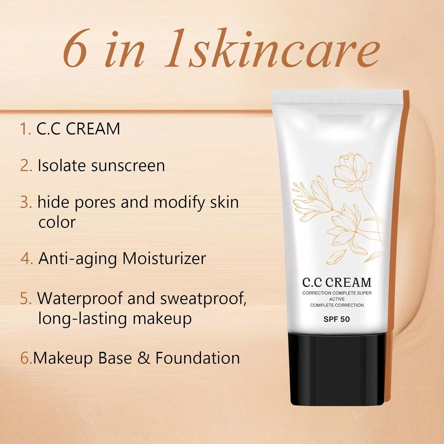 Крем для лица SPF50 SOVTAY Корейский CC- с для лица и тела, 3 Pieces — фото 2
