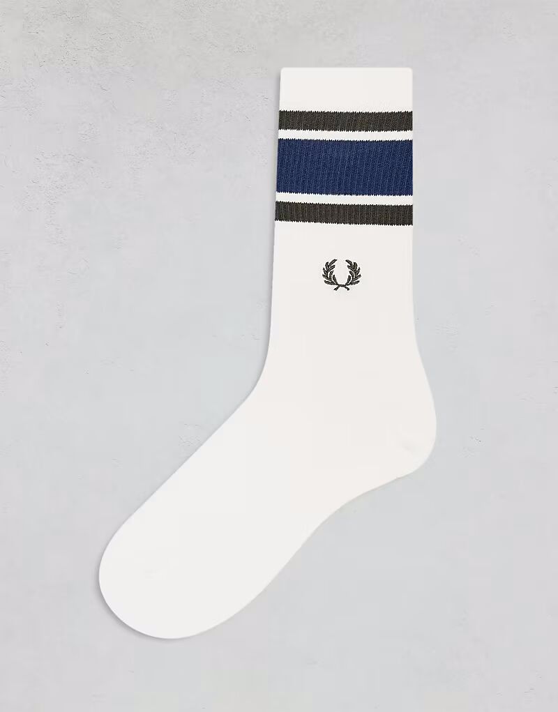 

Носки Fred Perry с двойным носком белого цвета