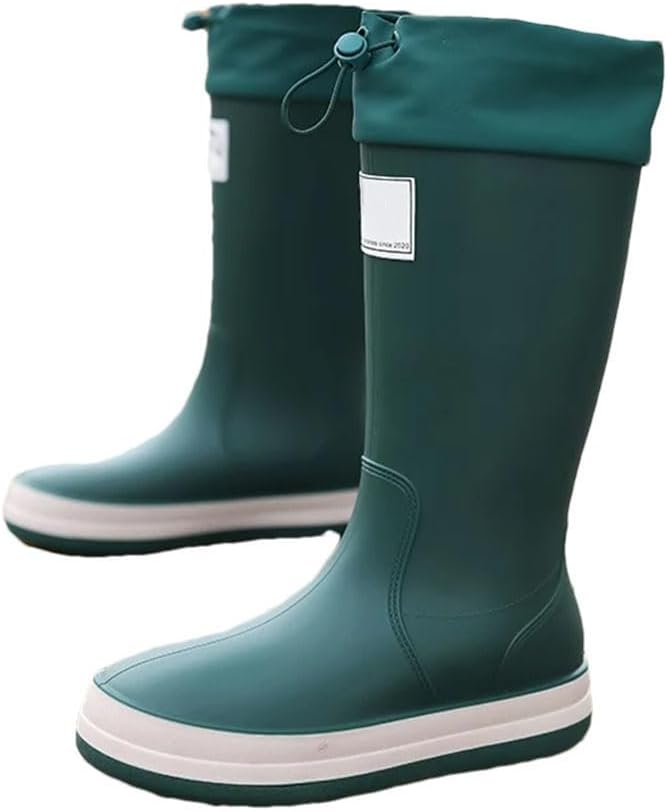 

Мужские и женские высокие дождевые сапоги водонепроницаемые с противоскользящей подошвой для работы в саду и повседневной носки Generic, Y688 En8 No Plush