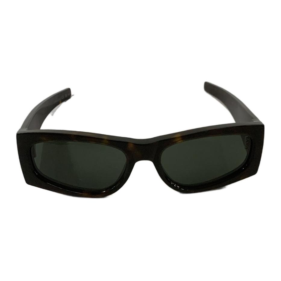 SAINT LAURENT Прямоугольные солнцезащитные очки в черепаховой оправе, Tortoiseshell — фото 3