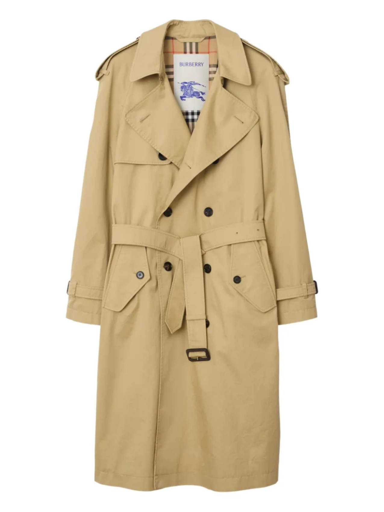 

Пальто из габардина Burberry, нейтральный
