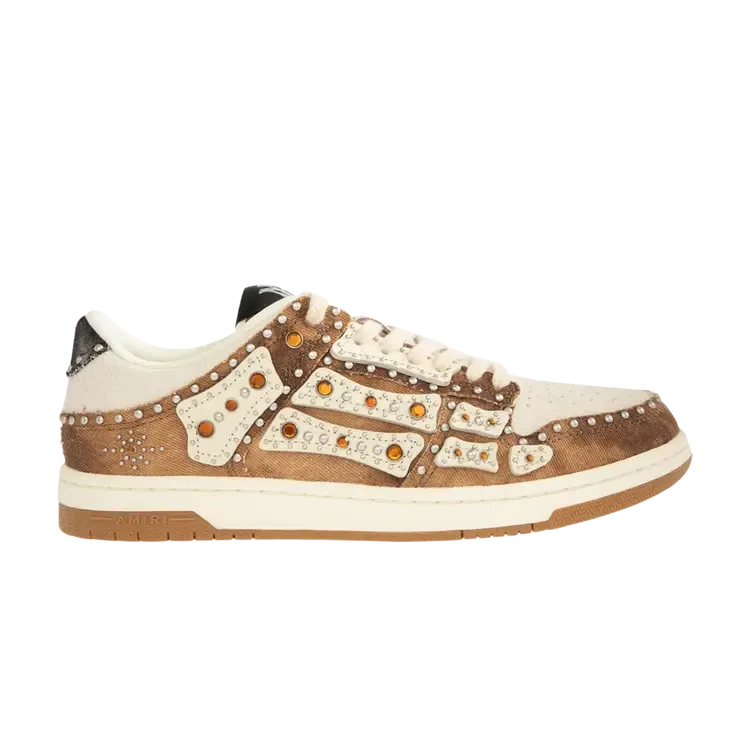 Amiri Stud Skel Top Low 'Dark Brown'