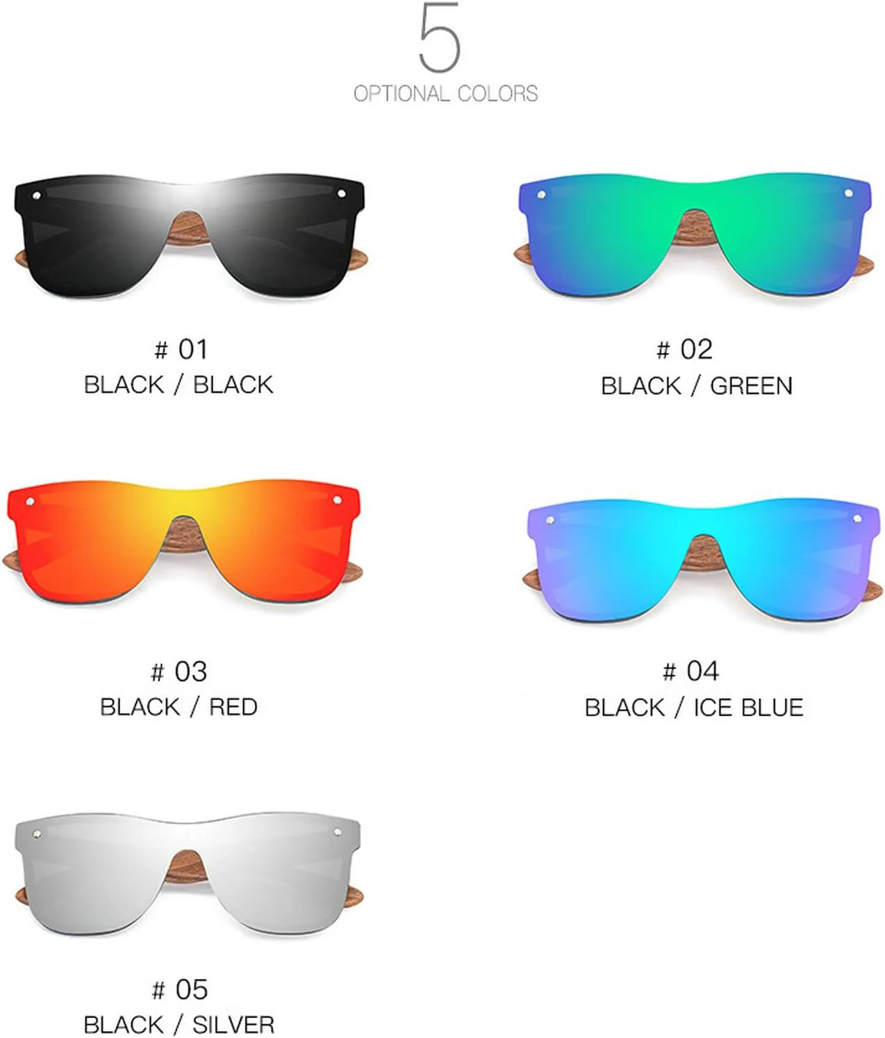 

Солнцезащитные очки Willochra с поляризованными линзами из дерева для женщин и мужчин, для вождения, разноцветные, ручной работы, из бамбукового дерева, Black