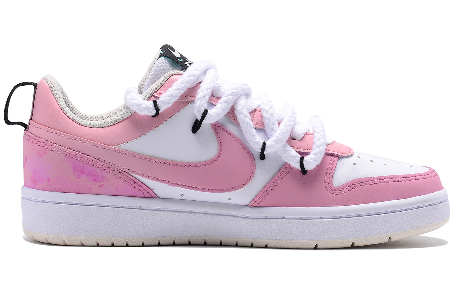 

Кроссовки Nike Court Borough Skateboard Shoes Women's Low-Top Pink/White, Розовый, Кроссовки Nike Court Borough Skateboard Shoes Women's Low-Top Pink/White