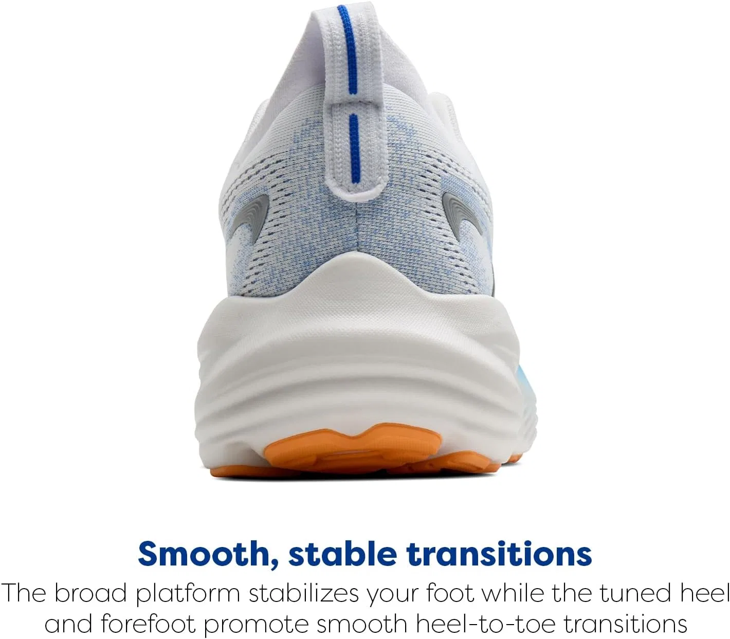 Мужские беговые кроссовки Brooks Glycerin 22 нейтрального цвета, White Cobalt Orange — фото 3