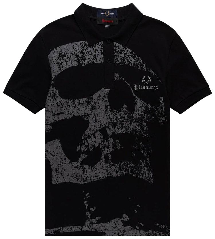 

Поло Fred Perry x Pleasures Skull Polo 'Black', черный