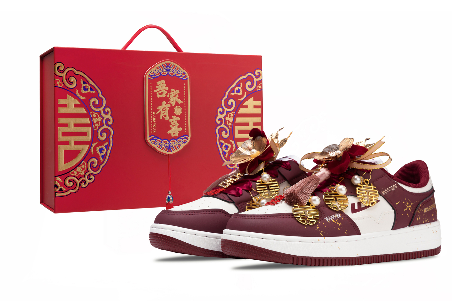 

WARRIOR Кроссовки для скейтбординга Unisex Red с низким верхом, устойчивые к истиранию и скольжению