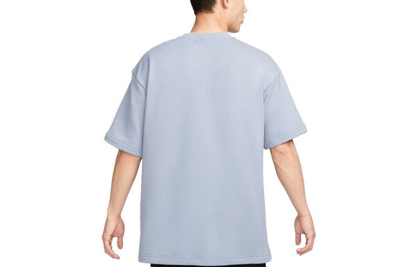 Футболка Nike Sportswear Circa French Terry Short Sleeve Top 'Blue', синий — фото 3