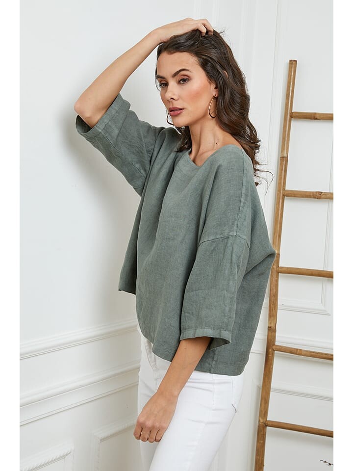 

Блуза La Compagnie Du Lin, хаки