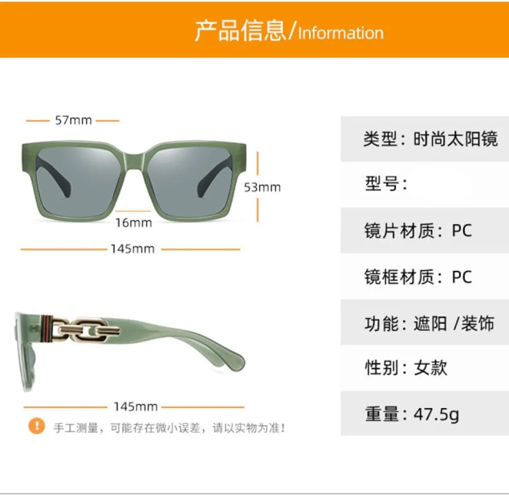 

LVTFCO Модные женские квадратные солнцезащитные очки в винтажном ретро-стиле с точками, большие солнцезащитные очки для мужчин, WTY075 Tea, один размер, Wty075 Tea