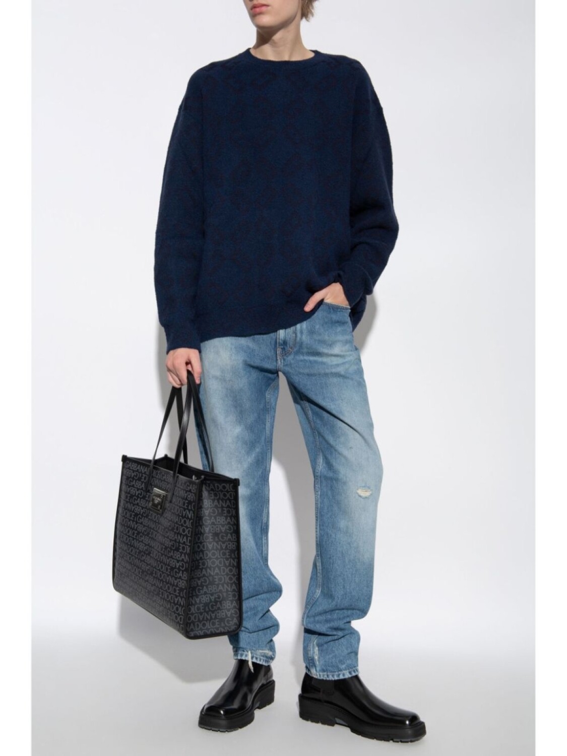 

Givenchy джемпер с монограммой, синий