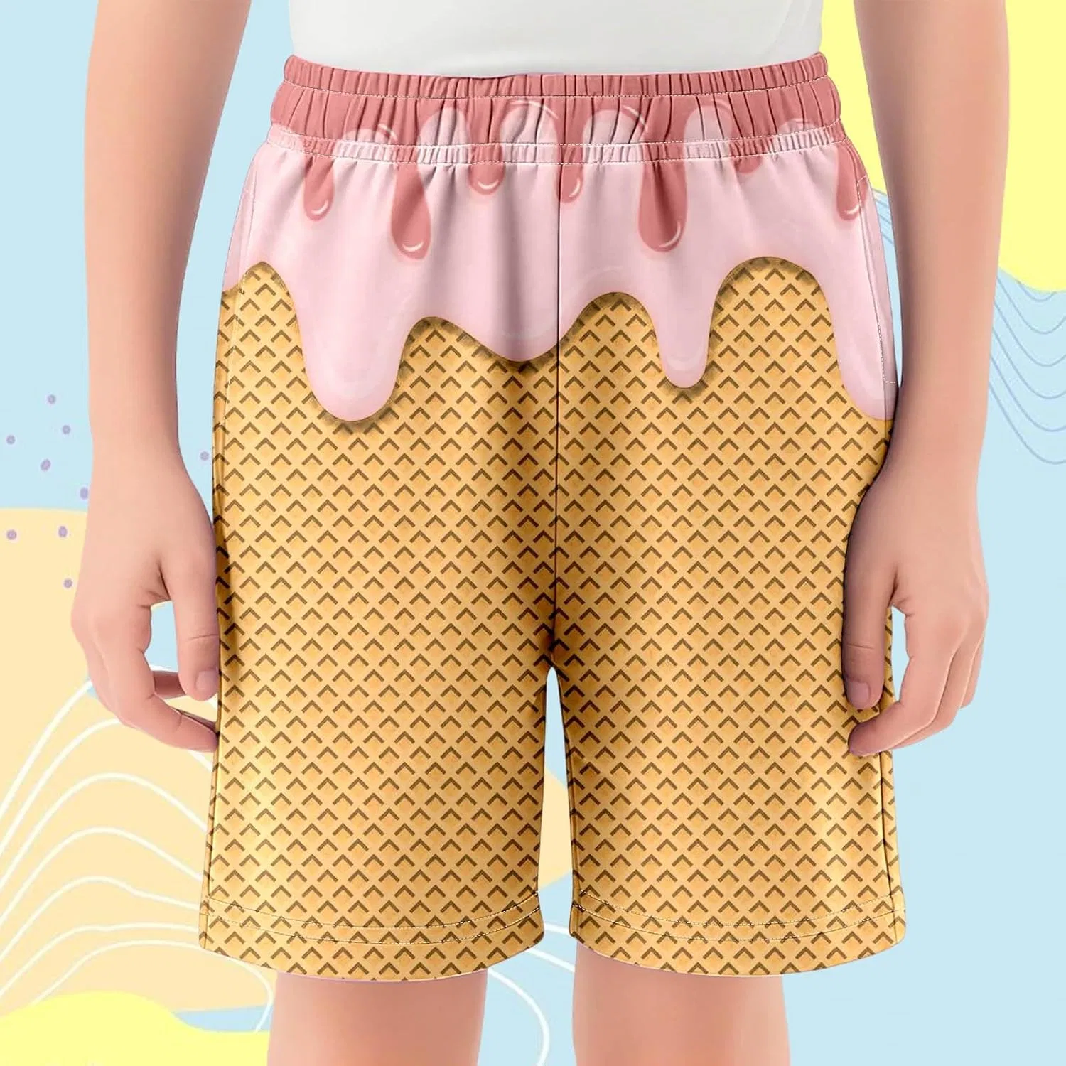 Шорты спортивные Ice Cream Shorts, светло-розовые — фото 2