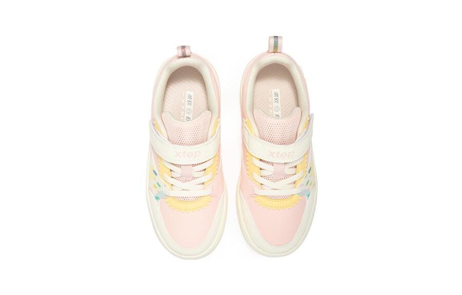 Детские кроссовки для скейтбординга PS Low-top Белый/Розовый/Желтый Xtep — фото 3