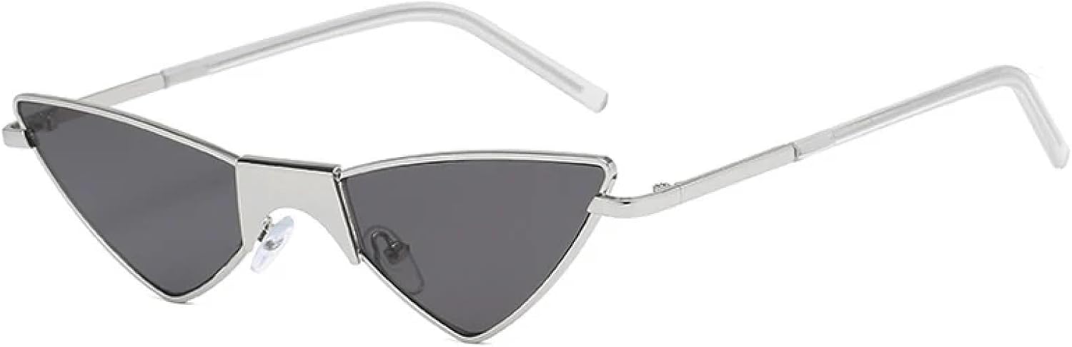 

Солнцезащитные очки с защитой от УФ-излучения UV400 | Женские очки «кошачий глаз» | Линзы конфетных цветов для занятий спортом на открытом воздухе и вождения DSVIGF, C2 Silver-black