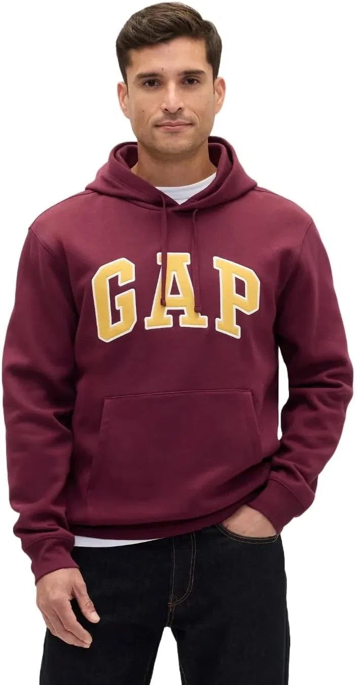 Худи мужское с логотипом GAP, цвет Tuscan Red