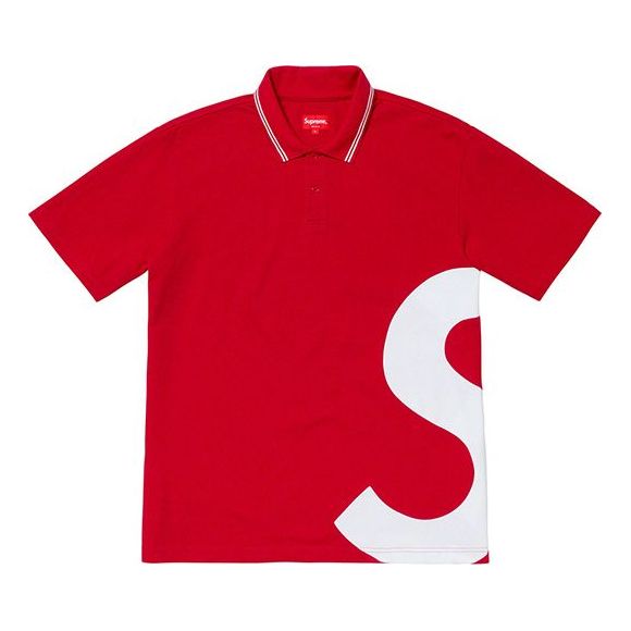 

Футболка Supreme SS19 S Logo Polo Side S Logo Polo Shirt Unisex Red, красный