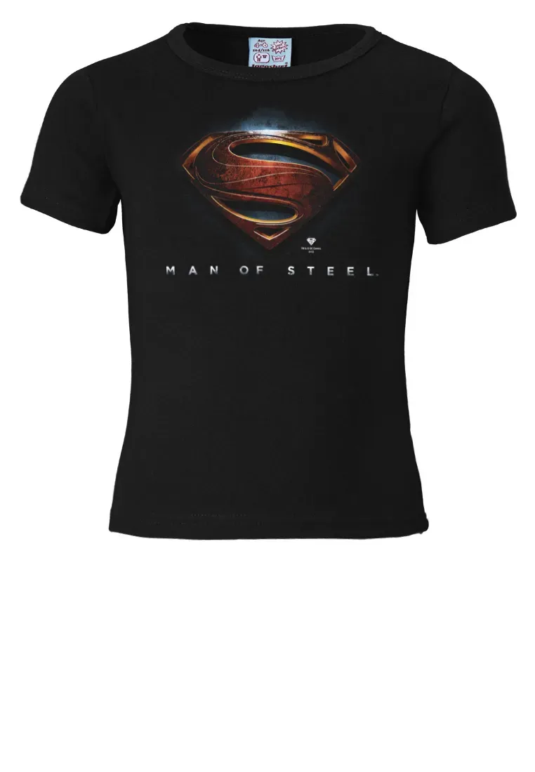Футболка Logoshirt "DC Superman Man of Steel", принт, цвет Schwarz-Mehrfarbig — фото 3