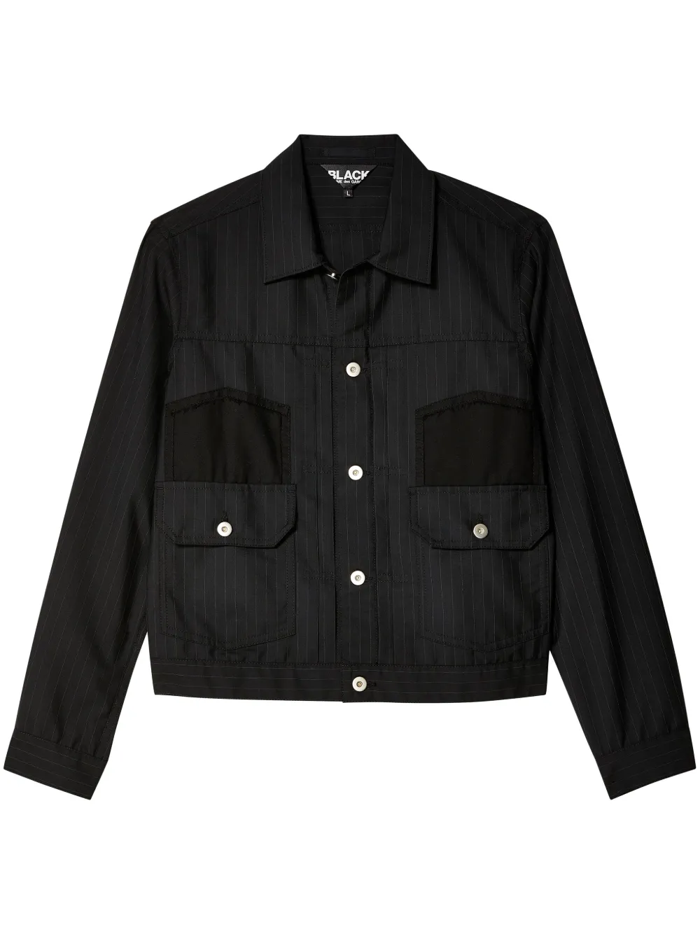 

Рубашка в тонкую полоску Black Comme Des Garçons, черный