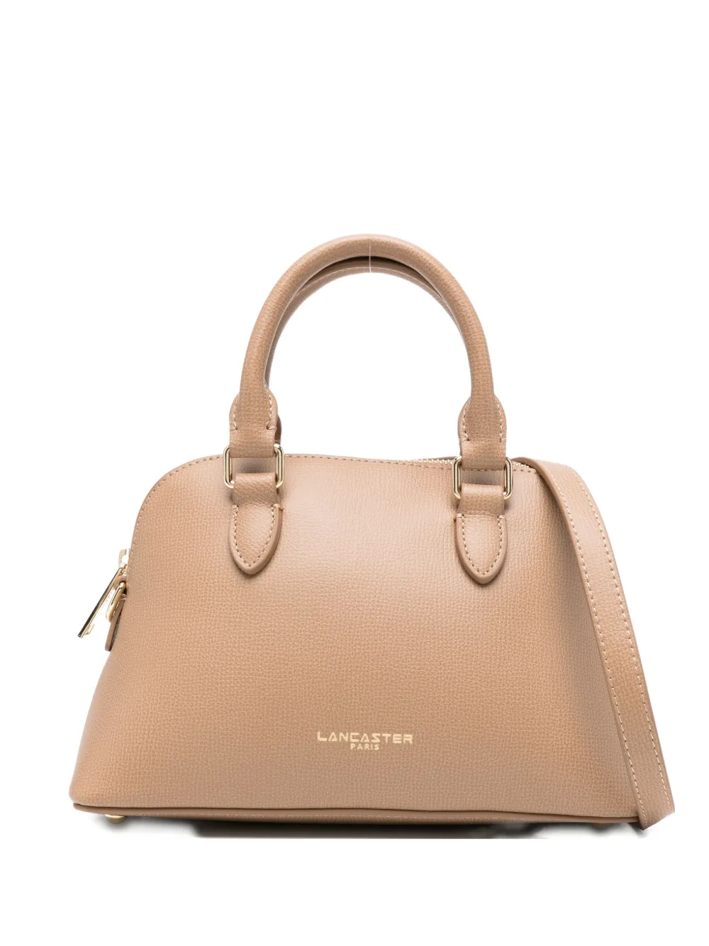 

Кожаная сумка-тоут среднего размера с логотипом Lancaster, нейтральный