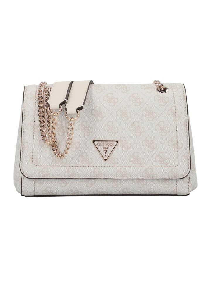 

Наплечная сумка Guess, цвет bone logo