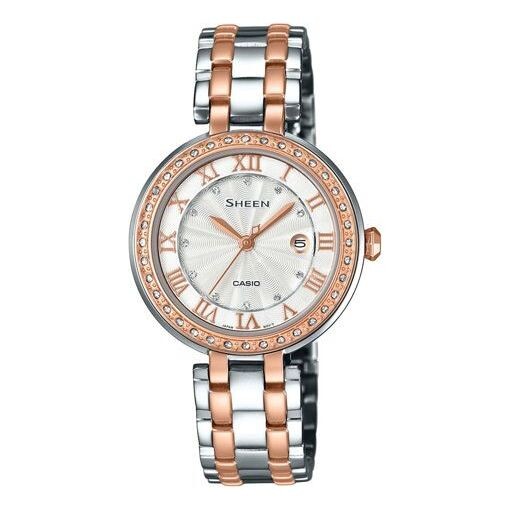 

Часы CASIO SHEENSerieses es Golden Waterproof Gold Analog, желтый