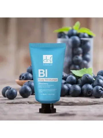 Увлажняющий крем для тела с антиоксидантами Blueberry Superfood Dr Botanicals — фото 4