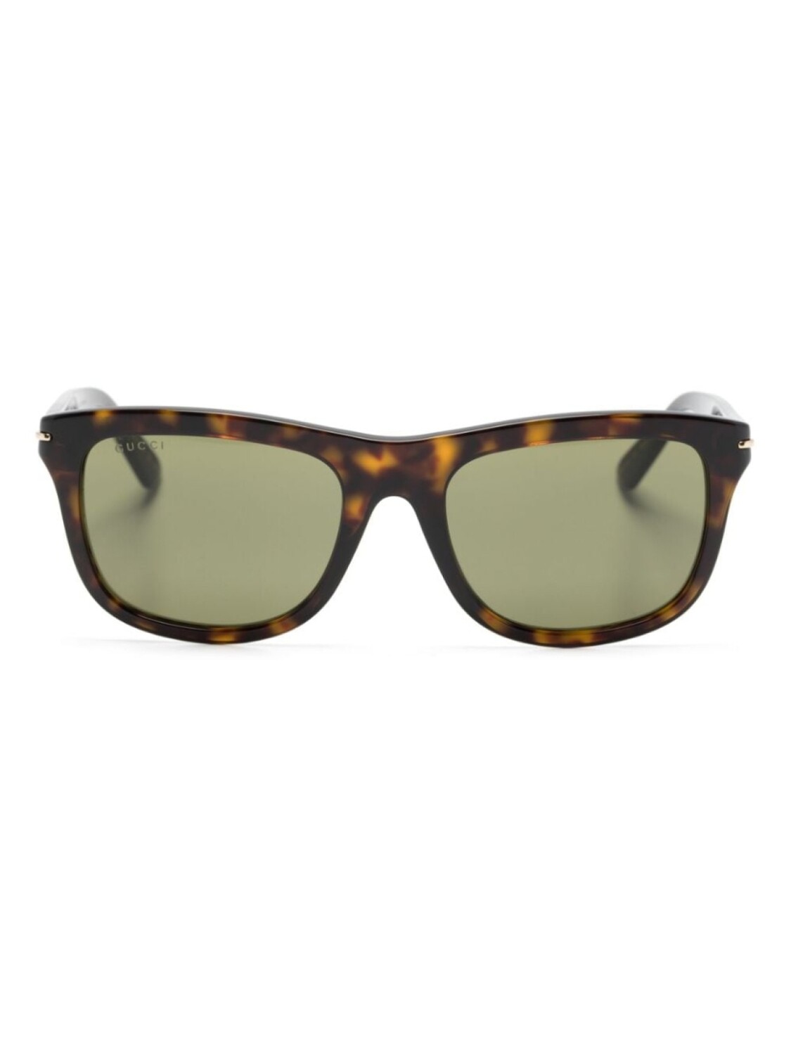 

Gucci Eyewear tortoiseshell square-framed sunglasses, коричневый