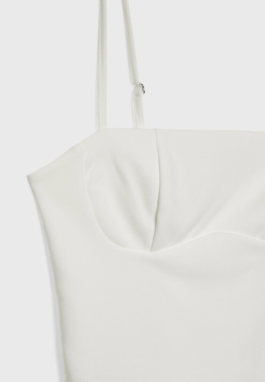 

Топ STRAPPY WITH STRAIGHT NECKLINE Stradivarius, белый