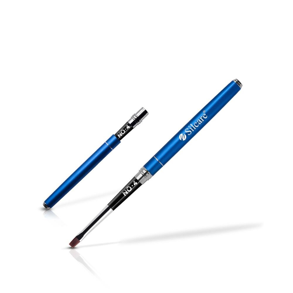 

Кисть для геля Silcare синяя 4 мм