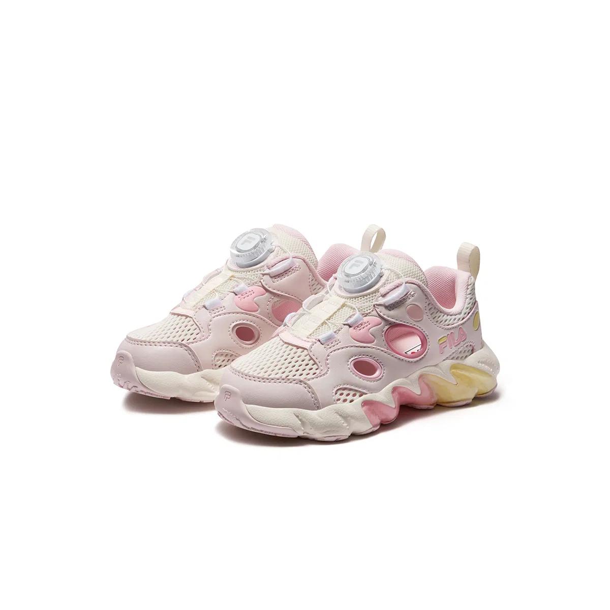Кроссовки для активного отдыха FILA KIDS Heritage FHT Бело-розовые — фото 4