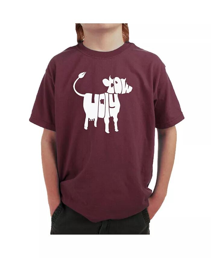 

Футболка Big Boy's Word Art - Holy Cow LA Pop Art, красный