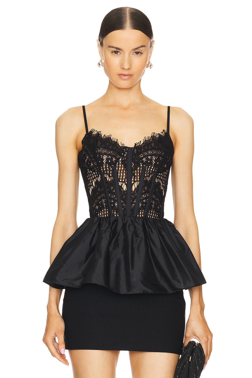 

Топ-Бюстье с баской Rozie Corsets, черный
