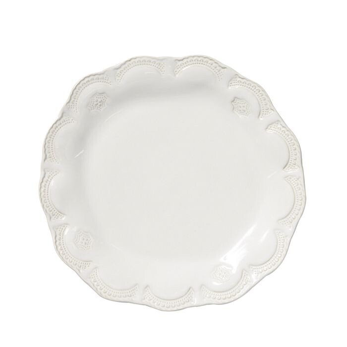 

Тарелка Vietri Incanto Stone Aqua Lace, белый