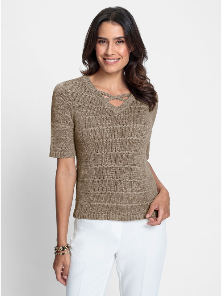 

Свитер с короткими рукавами в кунжутном цвете WITT WEIDEN