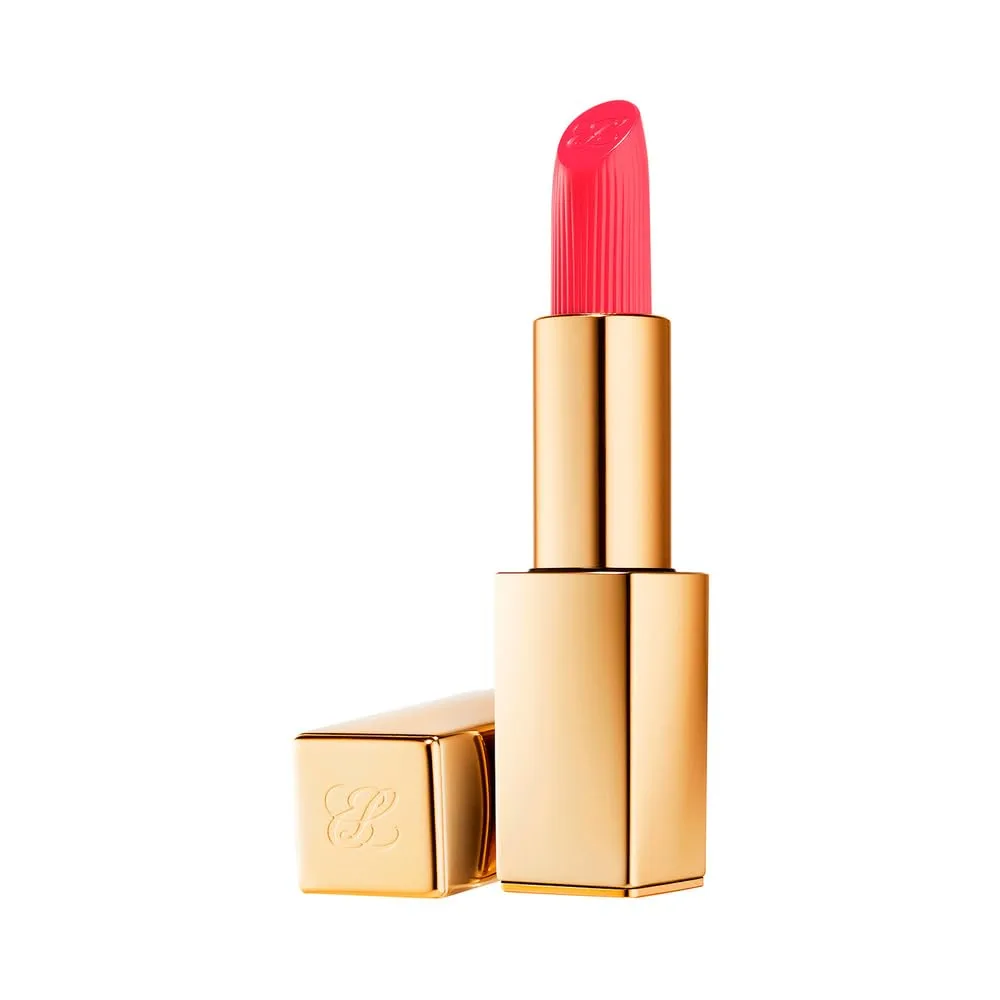 Кремовая помада Estée Lauder Pure Color Long Lasting Cream Lipstick для женщин с кремовым финишем | Увеличивает объем и питает, 0,12 унции, 320 Defiant Coral - A pinky coral with a warm undertone