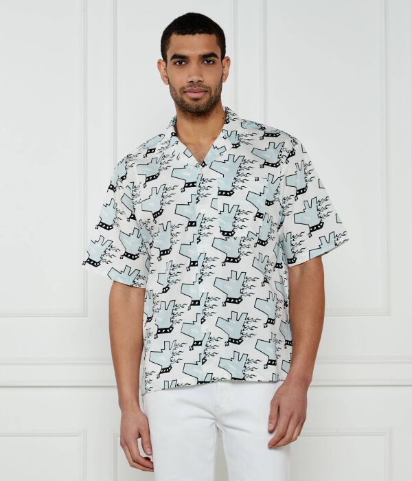 

Рубашка элигинос Regular fit Hugo Blue, белый