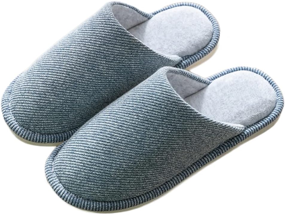 

Домашние тапочки Rojeam Winter теплые для дома, для улицы и дома, с нескользящей подошвой, для мужчин и женщин, синий