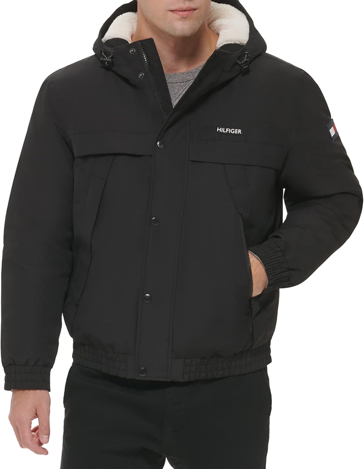 

Мужская куртка для снорклинга Tommy Hilfiger Arctic Cloth с подкладкой из шерпы, Black