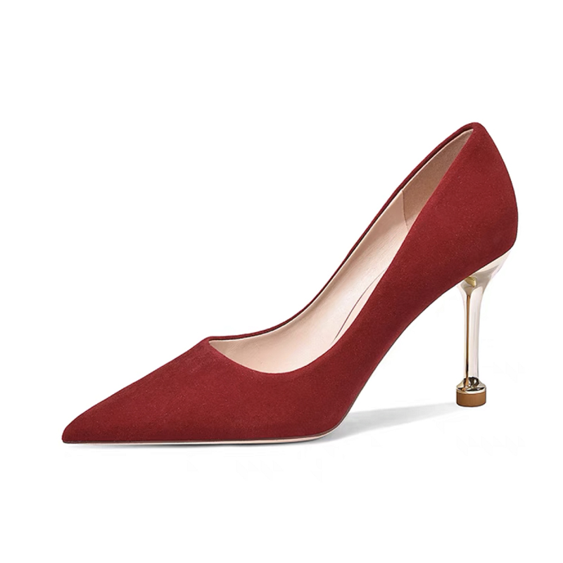 Туфли женские на высоком каблуке Imono, цвет Burgundy 8cm